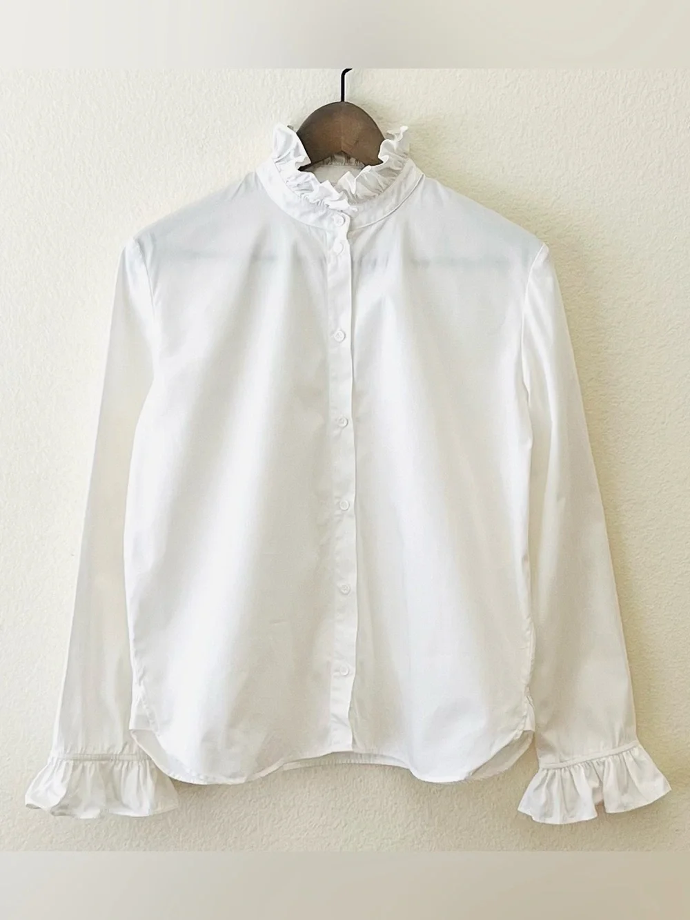 Sezane ERINE SHIRT Size: US4/EU36 Color: Ecru